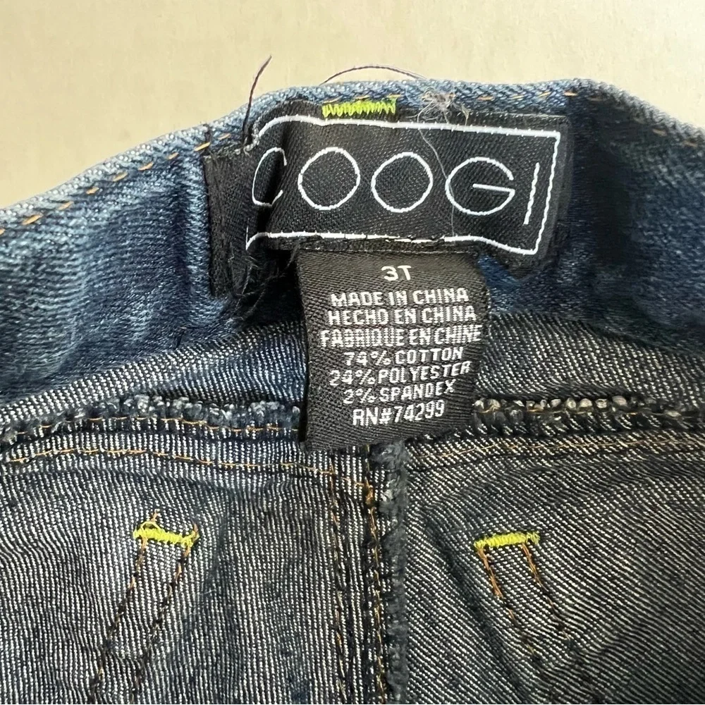 Coogi straight leg jeans medium wash 3T unisex